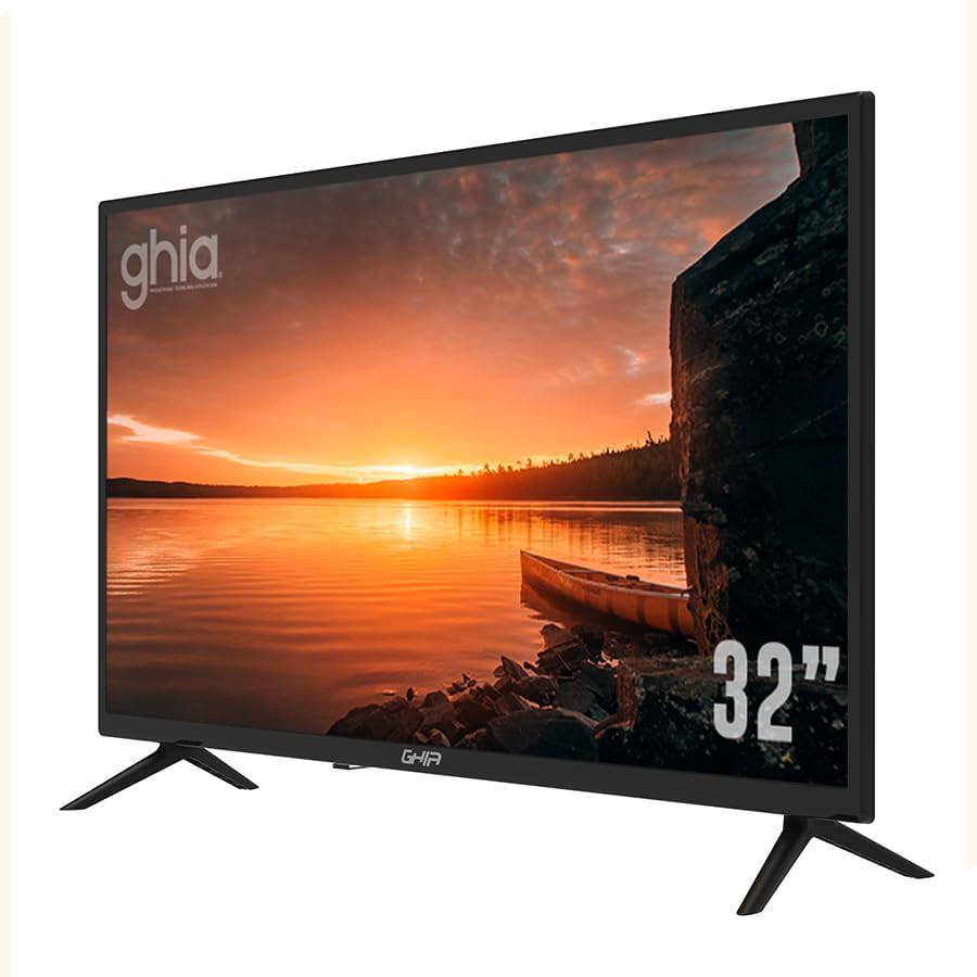 GHIA Televisión G32BHD22. 32" Pulgadas, 60Hz, 2 HDMI, 2 USB, RCA - Óptico