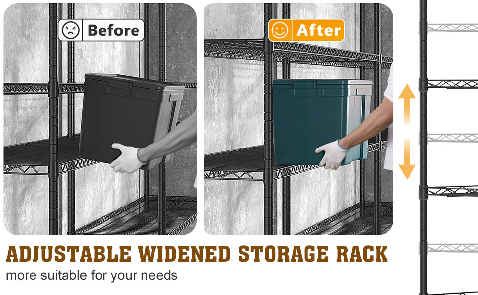 adjustable storage rack