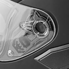 ILM Casco modular de cara completa para motocicleta, doble visera, fácil de cambiar o reemplazar la visera transparente