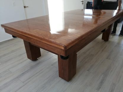 Mesa de Billar con Cubierta para Comedor Hecha a Mano en México Mesas Profesionales (Rojo)