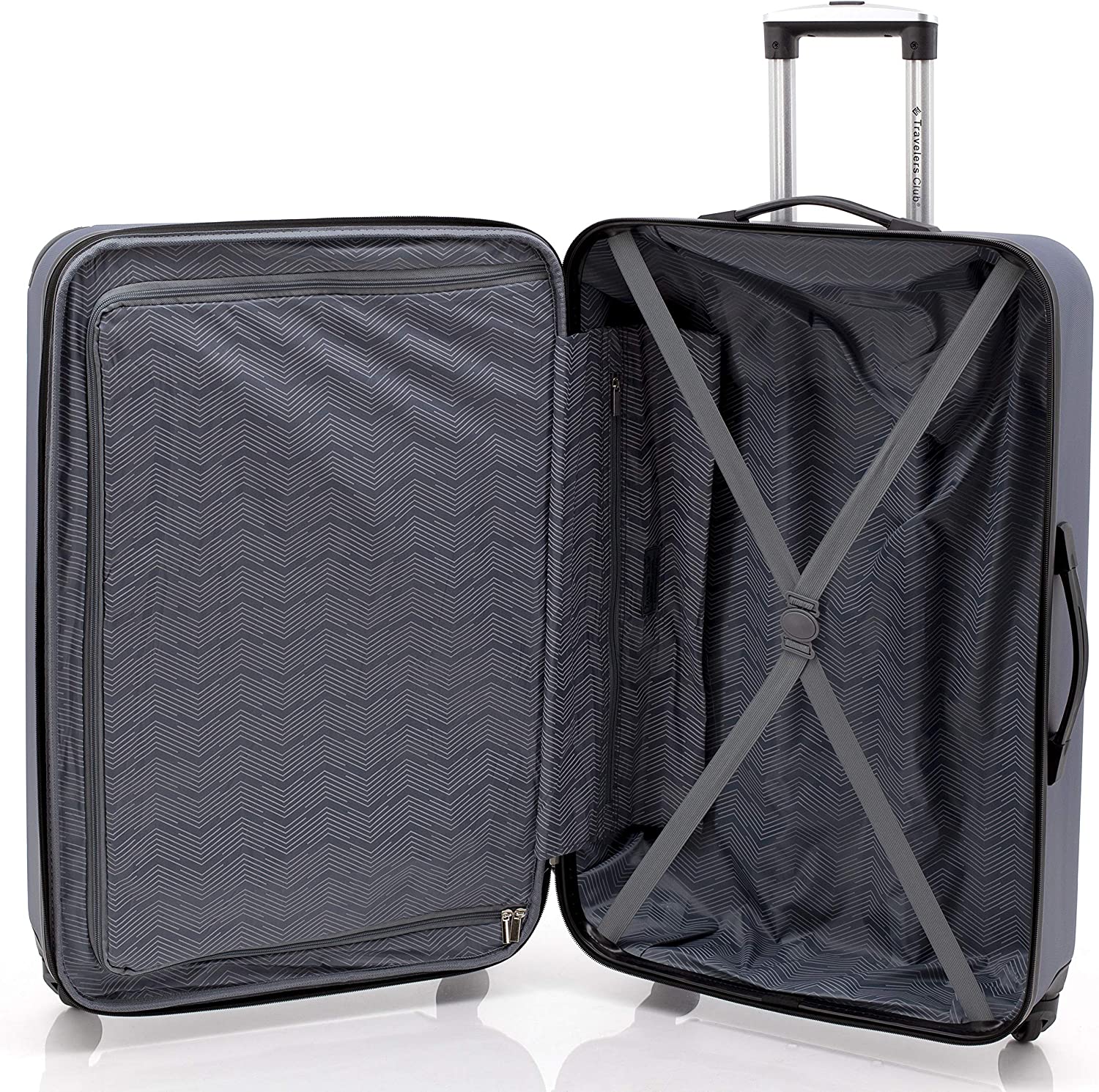 Equipaje giratorio extensible duro de Travelers Club Chicago-----Máscara para ojos