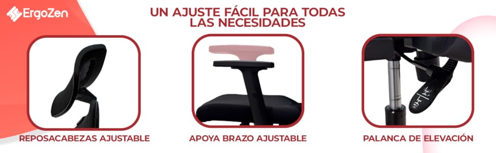 AJUSTES SILLA ERGOZEN
