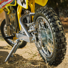 MX650, Dirt Rocket, Tierra, Electric Motor Cycle, moto eléctrica, front and rear tires