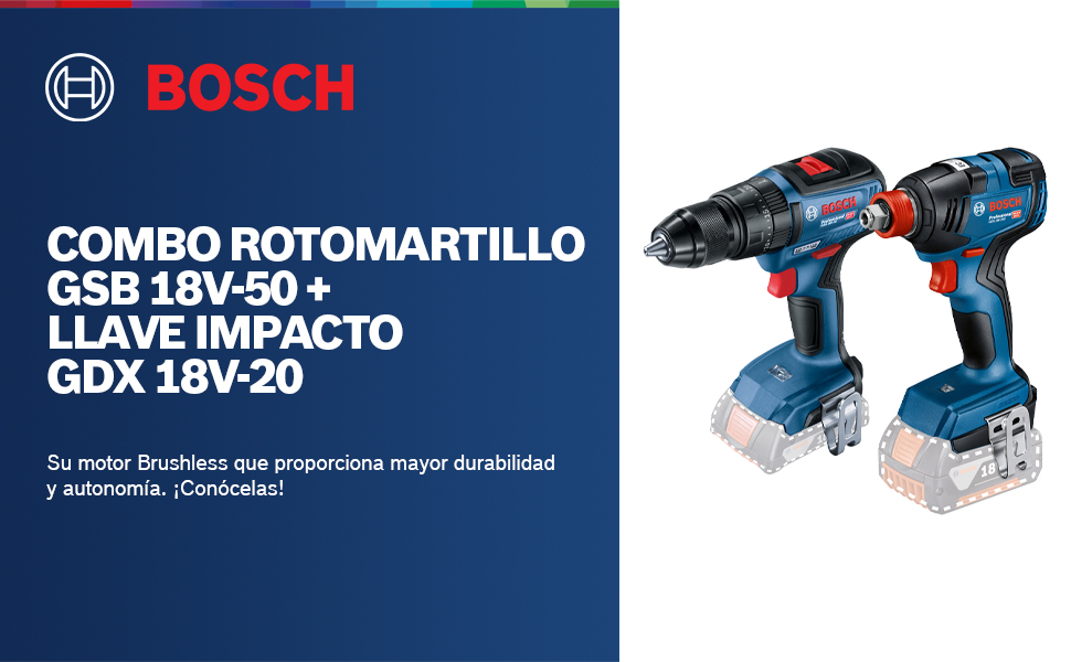 Combo Bosch, kit Bosch, combo herramientas, combo herramientas inalámbricas, Combo Taladro y