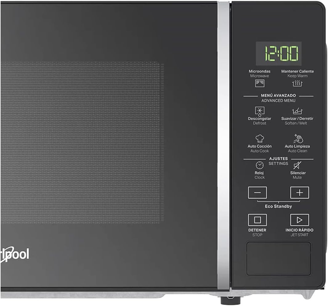 Horno de microondas Whirlpool de 0.7 pies cúbicos / 20 L Negro modelo WM-1807B