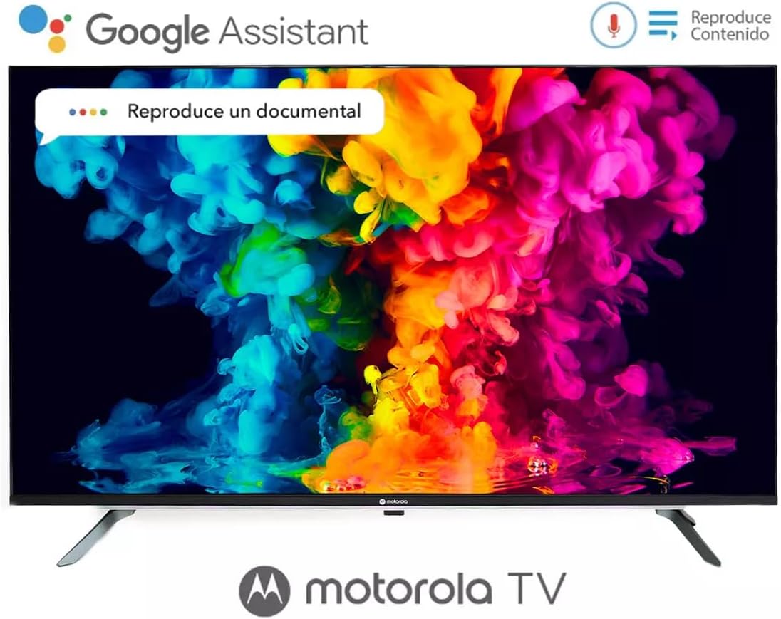 Motorola Google TV 43" Full HD DLED Smart TV Android 1080p 60Hz HDR Netflix Youtube Google Assistant 110V/220V MOT43FLE11 2024