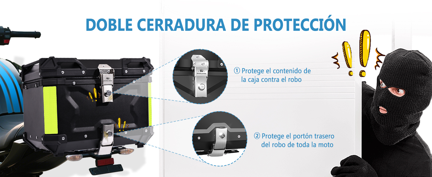 Caja para Moto 45L de Aluminio 
