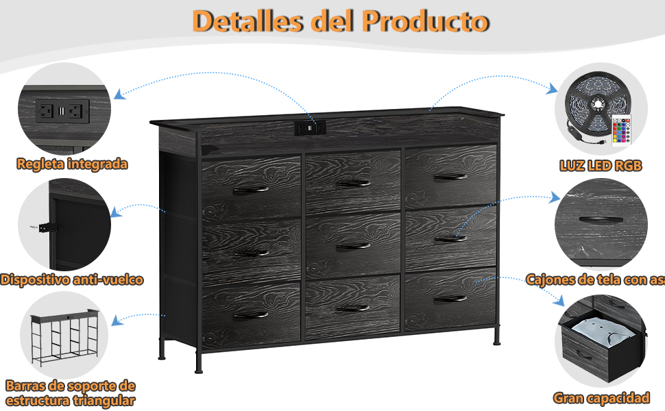 Cajonera para Recamara