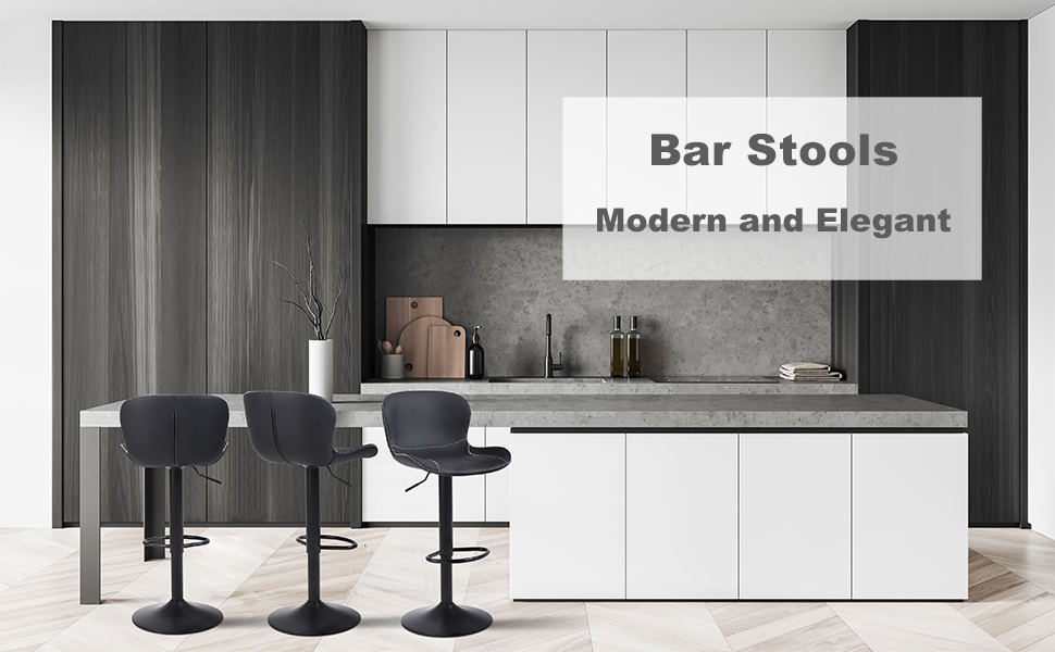taburetes de bar negro