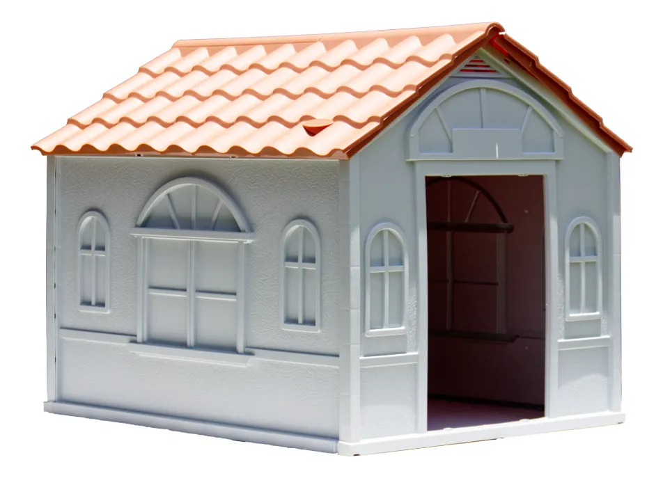 Casita para Perros Grande y Mediano Large Breed Dog House Rimax Color Crema