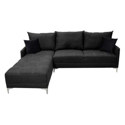 Sala esquinera Caslon Gris Oxford, 260x180 cm, Lino nacional, Modular El Bazar Store Moderna abotonada en esquina