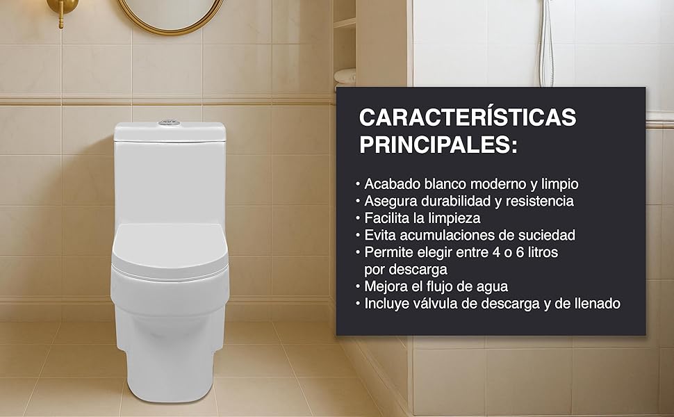 valmex, sanitario para ba&ntilde;o, wc one piece, wc blanco