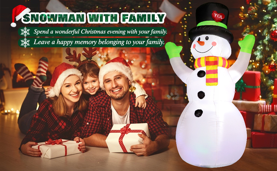 Inflatable Snowman Indoor Decorations
