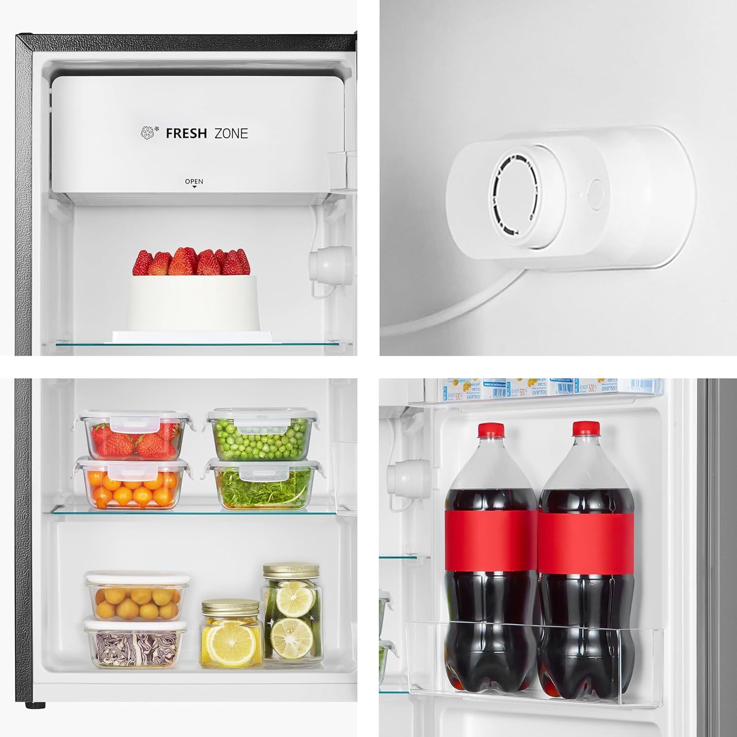 Hisense RR33D6AGX1 Frigobar 3.3 p3 Color Silver Nueva plataforma 2022