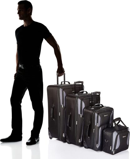 Rockland F32-charcoal, Juego De Equipaje, Carbón, Una Talla