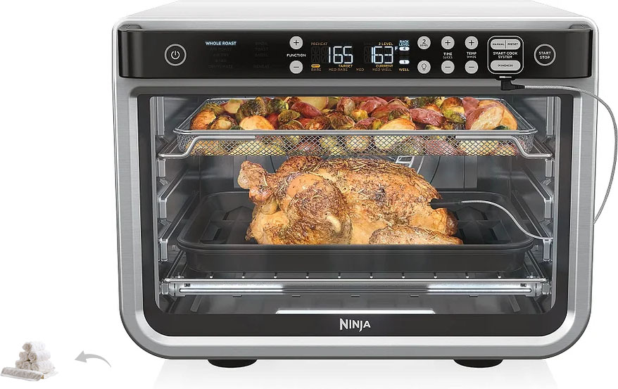 Ninja - Horno eléctrico con Air Fryer XL Pro 10 en 1, Foodi | DT251—Toalla de limpieza de doble espesor