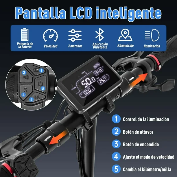 Scooter Eléctrico Honey Whale T4-B Negro Honey whale T4