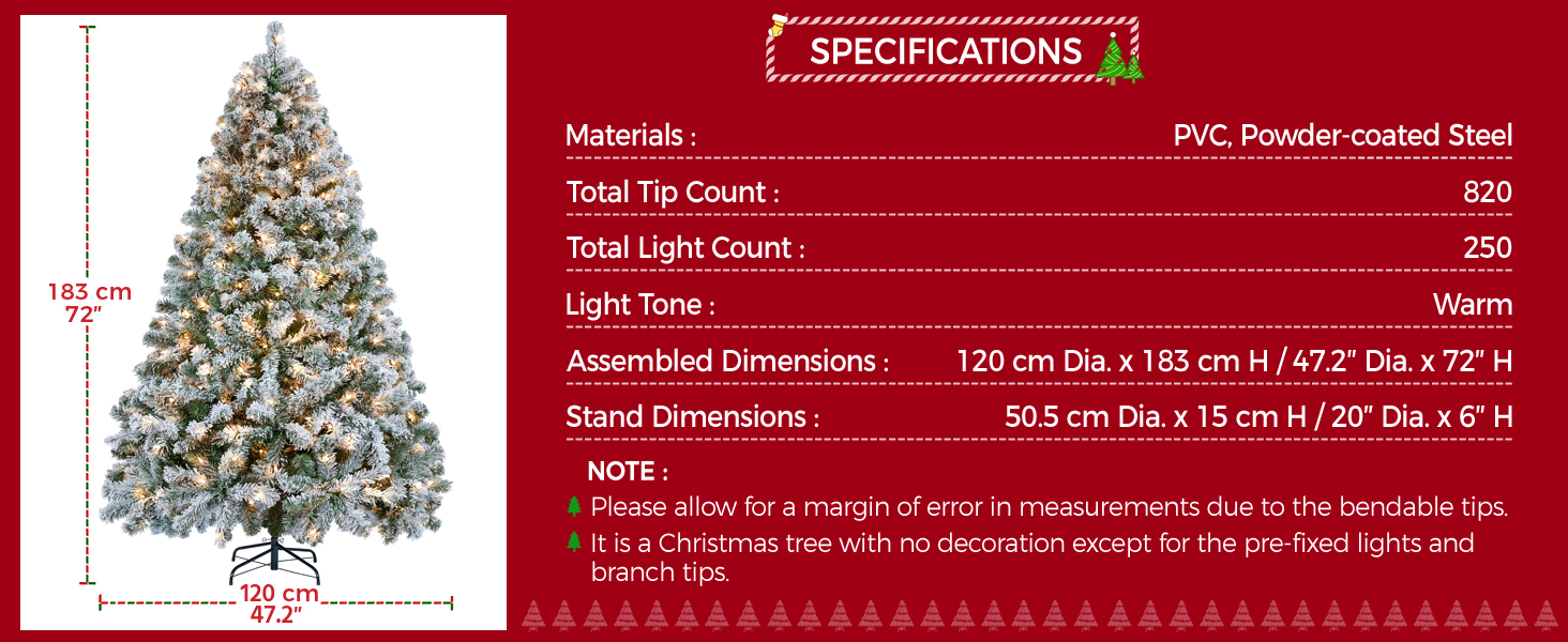  &Aacute;rbol de Navidad artificial flocado