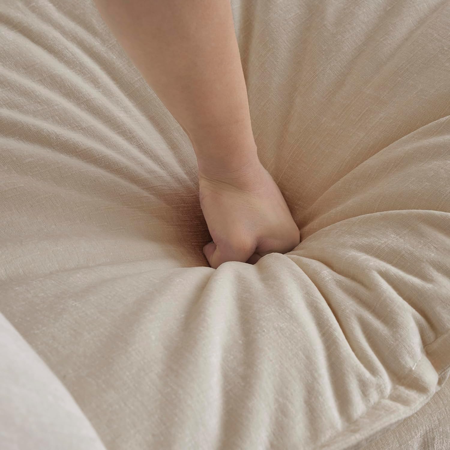 Neylory - Sofá de dos plazas con 2 almohadas para sala de estar, recámara, departamento, 2 plazas de felpilla para asiento profundo