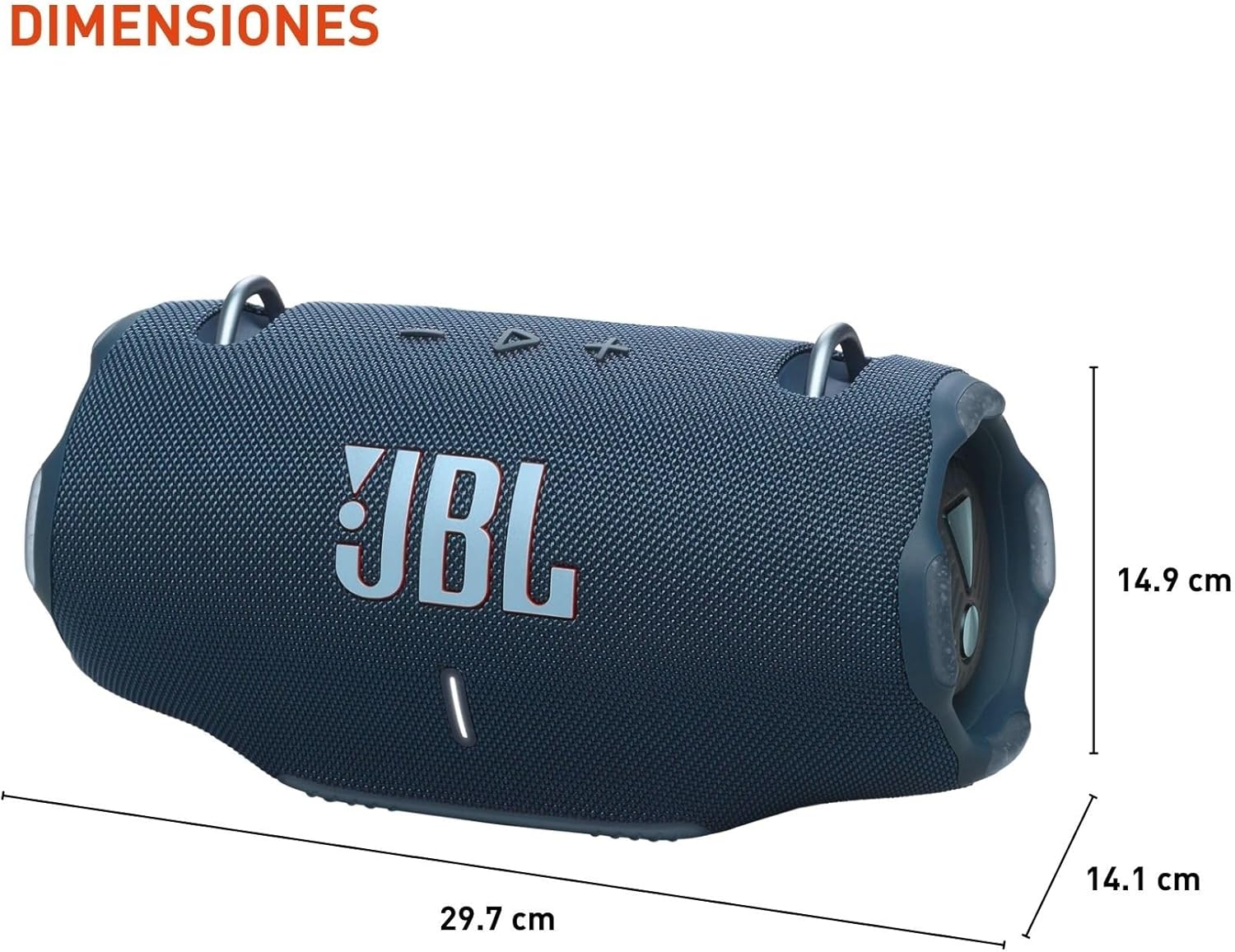 JBL Xtreme 4 Bocina Portátil Bluetooth, Reproducción 24 Horas, Resistente al Agua IP67 - Negro