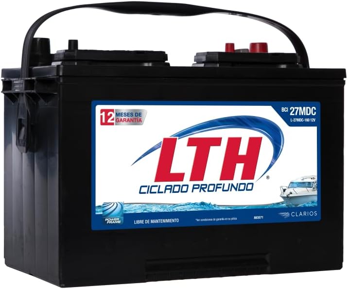 LTH Batería Acumulador Lth Ciclo Profundo Marina L-27MDC-160
