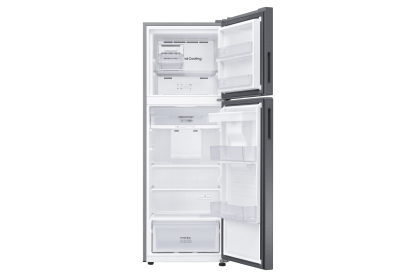 Refrigerador Top Mount 12 pies cúbicos, Fábrica de hielos, Acero elegante - Acero Acero Samsung Refrigerador Top Mount 12 pies cúbicos, Fábrica de hielos, Acero elegante