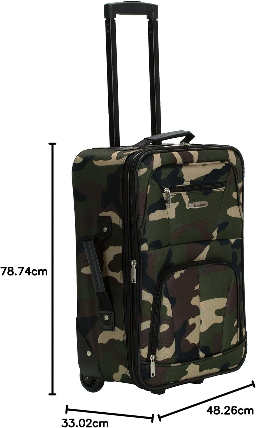 Rockland F32-charcoal, Juego De Equipaje, Carbón, Una Talla