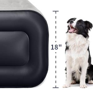 Colch&oacute;n de aire de doble altura de 18 pulgadas