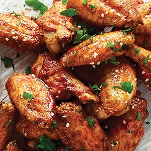 AF161, Ninja, freidora de aire, 5.5 cuartos, capacidad, pollo