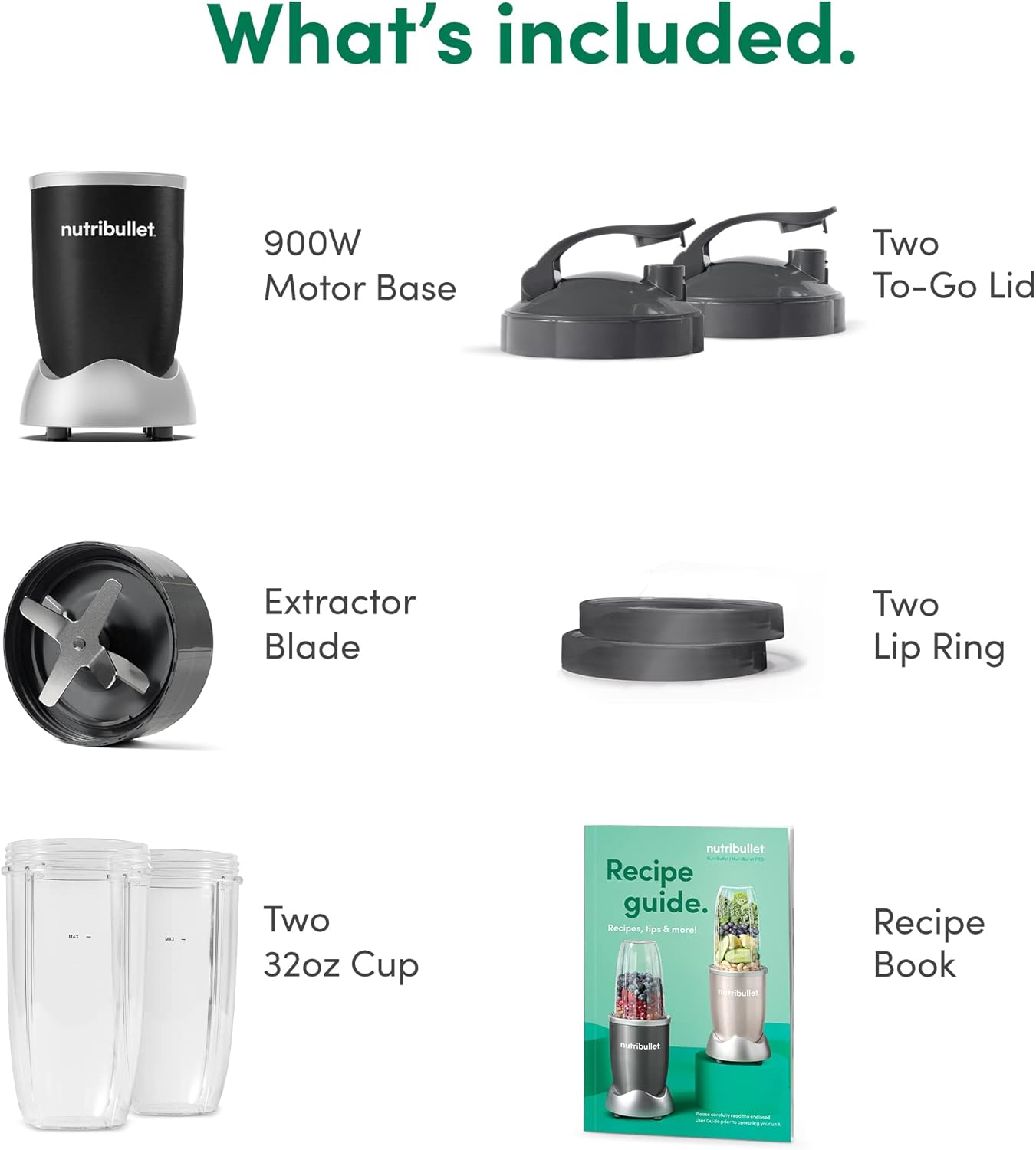 NutriBullet NB9-1301W Pro 13 Pcs White, 900W