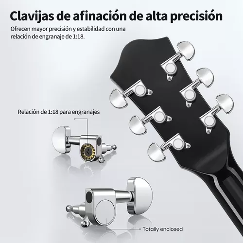 41in Guitarra Acústica Bajoloche Acustico Trastes De Gitarra