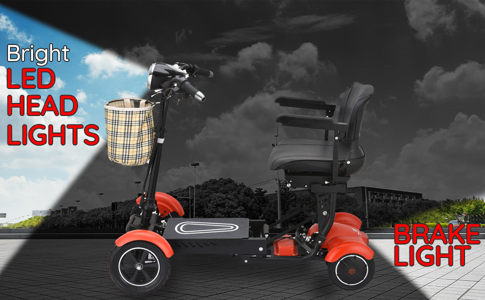 electricos ligera acojinada sillas plegables acojinadas eléctrica 4 mayores escuter electric scooter