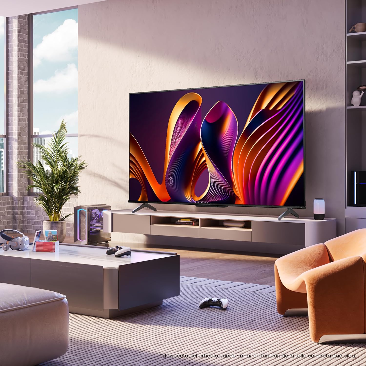Hisense Television QD6QFM (Modelo 2025) Pantalla 43 Pulgadas,QLED Smart Fire TV UHD 4K,Control Remoto por Voz con Alexa,Escalado AI a 4K,Dolby Vision Atmos, Modo de Juego Plus