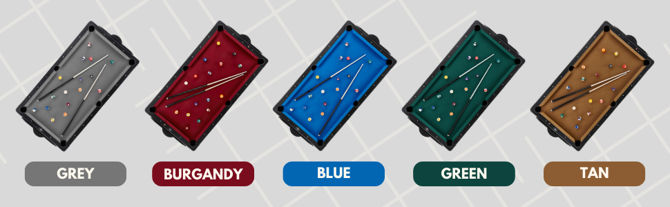 Colores de mesa de billar