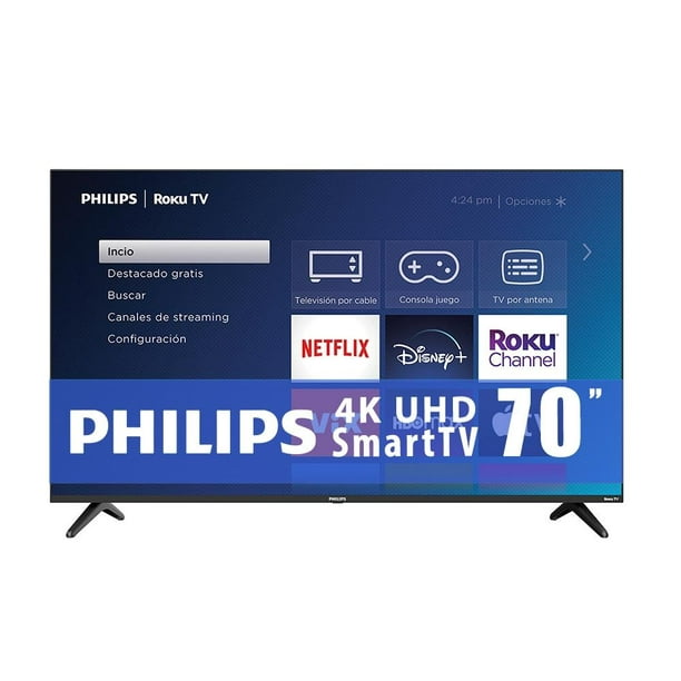 TV Philips 70 Pulgadas Roku 4K Ultra HD LED 70PUL6653/F8
