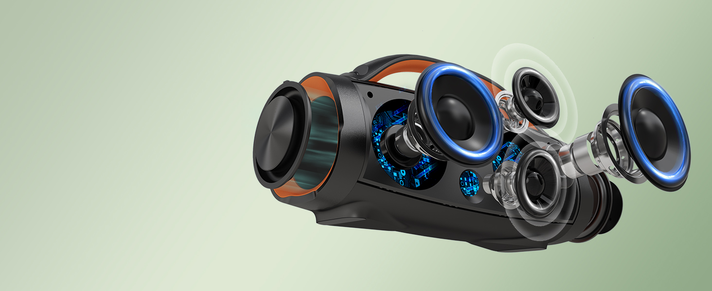 Altavoz Bluetooth DOSS Extreme Boom Pro de 100 W