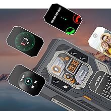 Pantalla táctil secundaria de 1,85"