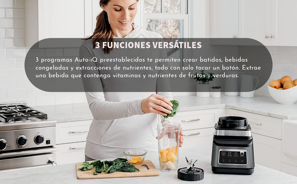 Bender BN751 Professional Plus DUO 1400 vatios 3 programas Auto-IQ para batidos, bebidas congeladas 
