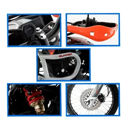 Motocicleta DM250 NEGRO NARANJA ITALIKA Doble Propósito