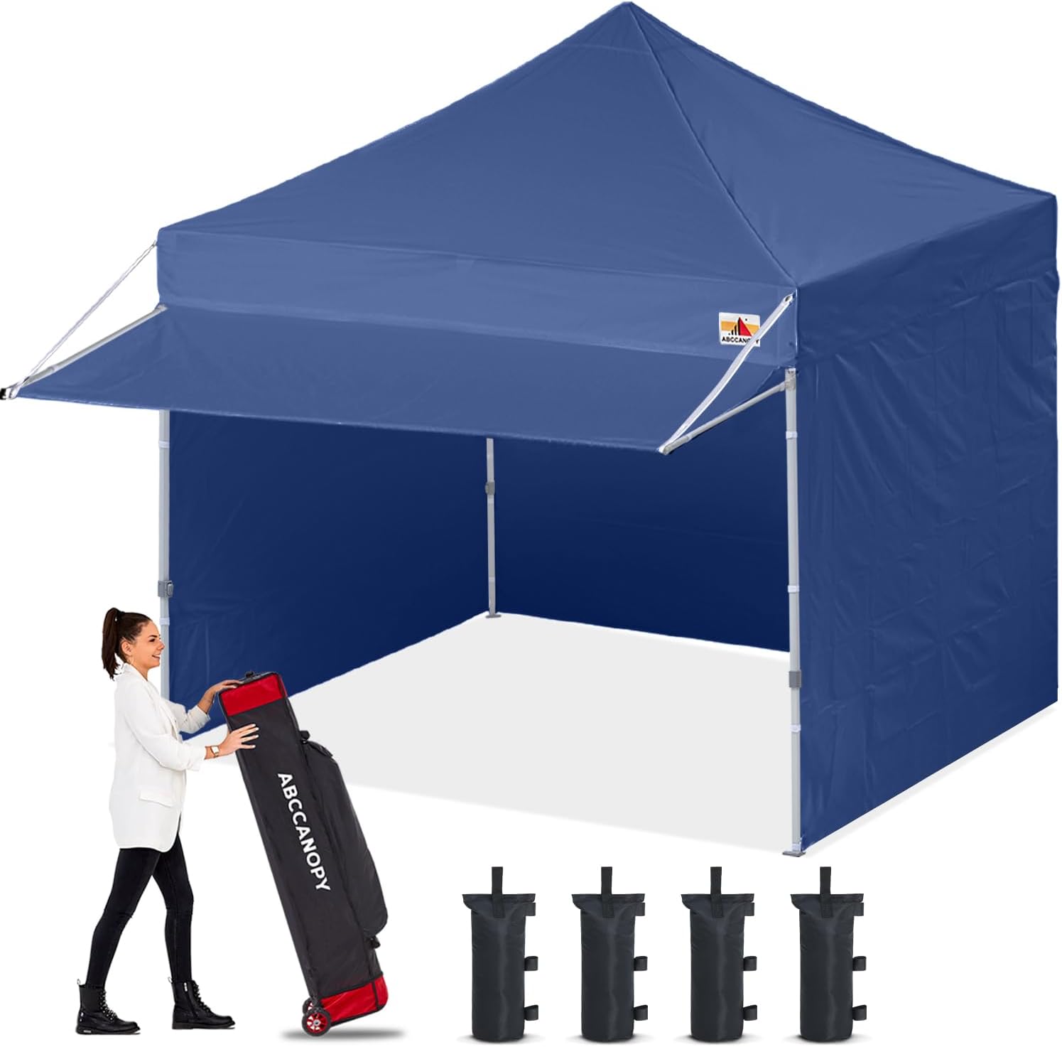 ABCCANOPY Kingkong-Series - Juego de Dosel instantáneo Comercial de 10 x 10 pies (Incluye Bolsa de Transporte de 30 Colores), Azul (Sky Blue)