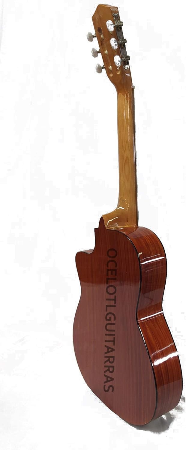 Guitarra Acústica Curva Ocelotl® Paquete Vital De Accesorios (Negro)