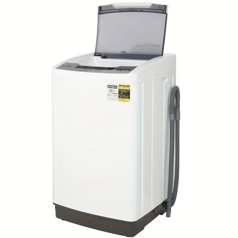 Lavadora Portátil, Capacidad de 13.5 libras/17.8 libras, Lavadora y Secadora Portátil de 1.8/2.4 pies cúbicos con bomba de drenaje, 10 programas y 8 niveles de agua para hogares y apartamentos