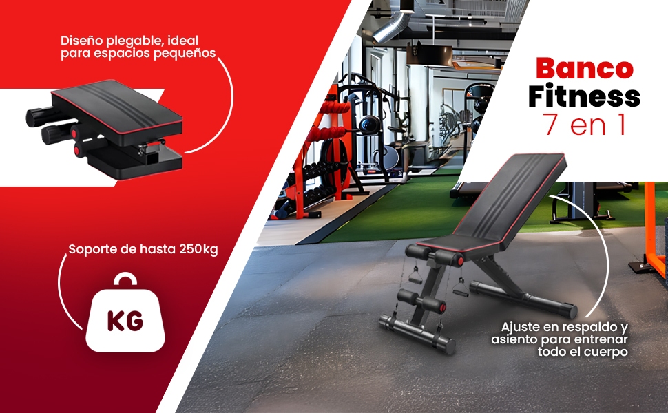 Banco fitness 7 en 1 