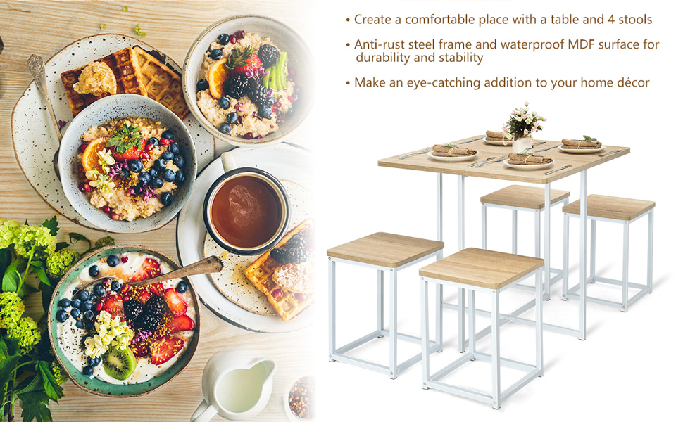 Juego de comedor para 4 