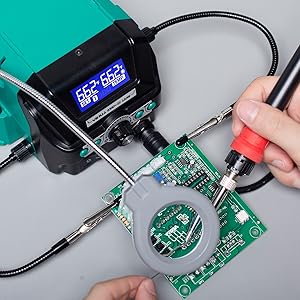 utilizando el YIHUA 939D+-III para soldar