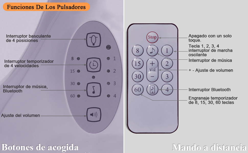 Mecedora portátil con Control Remoto de música Bluetooth