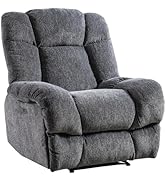 Phoenix Home Electric Power, sillón reclinable tapizado, gris