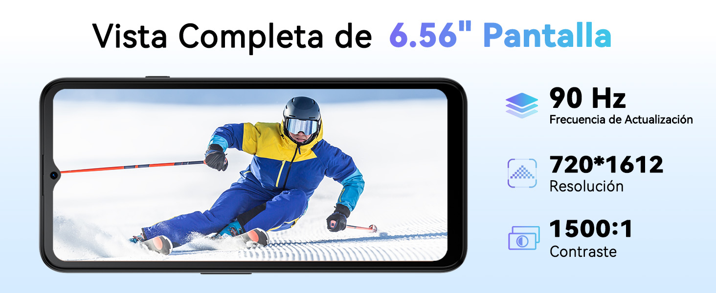6.56” pantalla