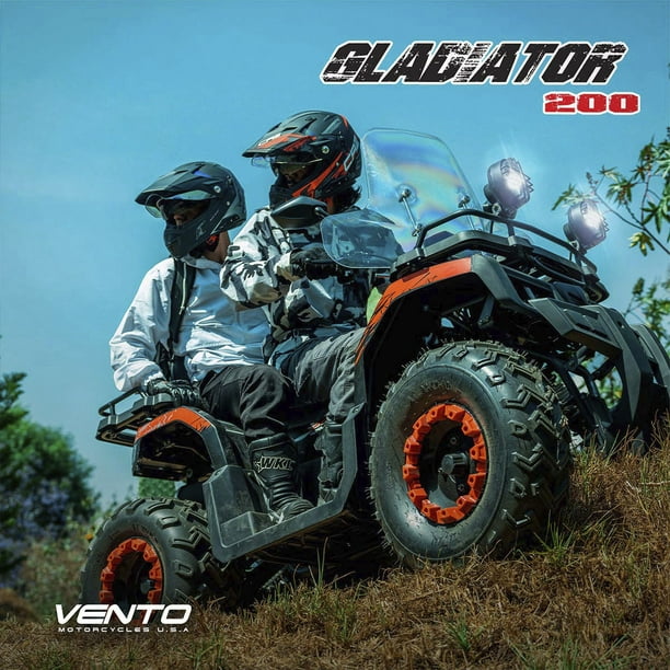 Motocicleta Vento Gladiator 200 Negro 2025 Cuatrimoto