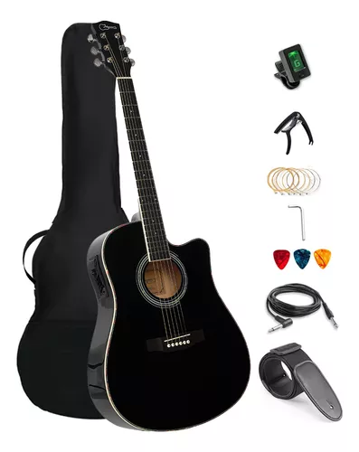 41in Guitarra Acústica Bajoloche Acustico Trastes De Gitarra